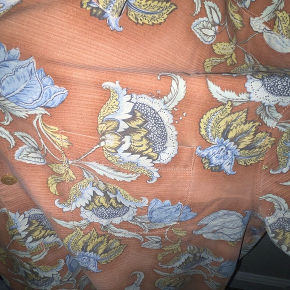 TOMMY BAHAMA Silk Hawaiian Floral Mens Casual Button Front Short Sleeve Top XL - Picture 4 of 14